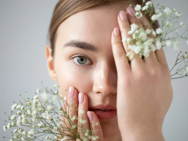 portrait-beautiful-woman-with-clear-skin-posing-with-baby-s-breath-flowers-scaled.webp